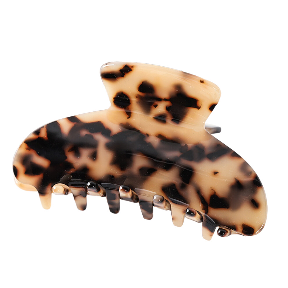 Strong Hold Hair Claw Clips, Chic Design French Style With Tortoiseshell Celluloid Pattern Non-slip for Thick Thin Hair, Fashion Hair Clip Suitable F