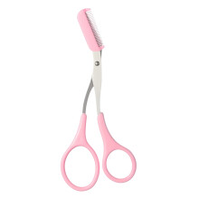 Eyebrow Shaving Scissors with Portable Grooming Tool Design, Professional Eyebrow Scissors Featuring Stainless Steel Blades, Eyebrow Remover with Erg