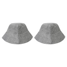 Unisex vilten saunamuts met warmte-isolatie, waterabsorptie, hittebescherming, ademend vermogen en ventilatie voor stoomcabines en spa's.