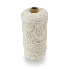 White Macrame Yarn 1mm x 400m Cotton Cord for Wall Hanging, DIY Crafts