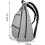 Tennis Backpack Large Size WaterResistant Gray For Active Lifestyles 2