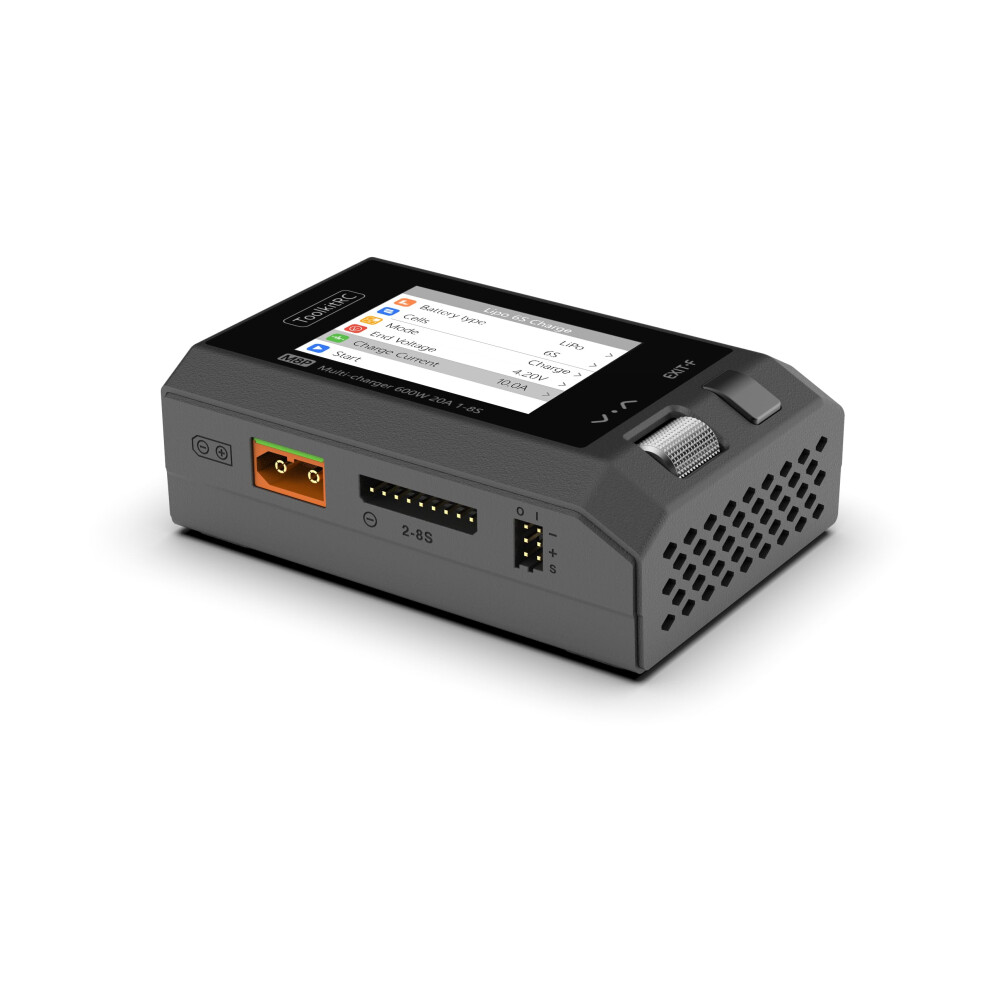 Toolkitrc M8p Lipo Battery Charger 600W 20A Dc Balance Charger Discharger For 18S Lipo Battery Checker Esc Tester (M8s Updated Version) 9187378850718