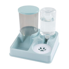 Automatic Dog Bowl 2In1 Pet Feeder With Water Fountain And Waterer Food Container Ref: 2591