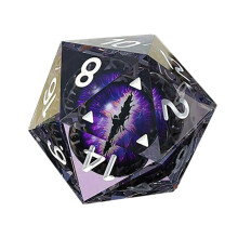 Role Playing Dice 20Sided Dice Polyhedral Dice Game, Complete Two Tone Dice Sets Compatible with Shiny Eyes RPG Table Games Purple