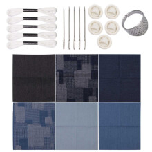 Borduurstof, draad, naald en wateroplosbare-Combinatie C
