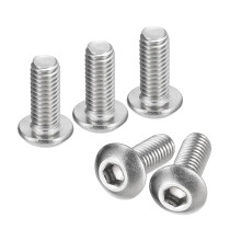 1032x1/2 Inch Switch Head Socket Cap Screws 20pcs 304 Stainless Steel Fasteners Hex Bolt Screws Fully Threaded Hex Drive Screws