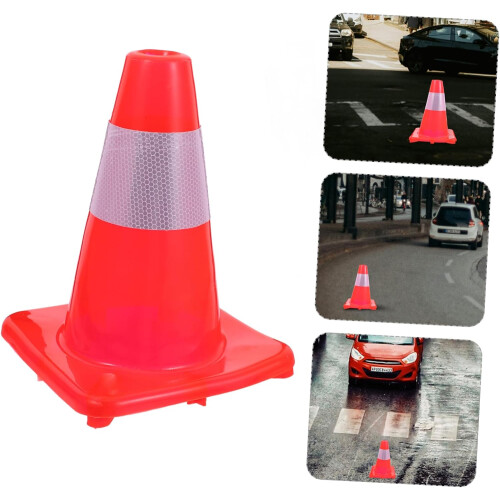 Plastic Road Cone For Driveway Safety And Training, Kids Training Cone, Standard Size, Durable Plastic, Assorted Colors 1