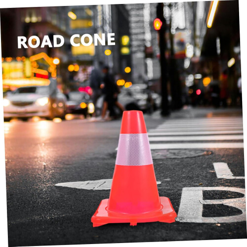 Plastic Road Cone For Driveway Safety And Training, Kids Training Cone, Standard Size, Durable Plastic, Assorted Colors 2
