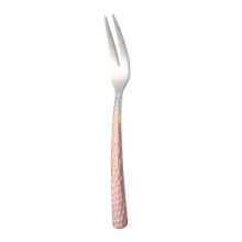 Stainless Steel Dessert Fork for Cake and Fruit, Lightweight Grip, Colour 3, 13.4x1.3cm