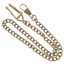 Pocket watch chains, antique buckle chains for pocket watches, vintage hanging chains in retro design, chains for watches and decoration.