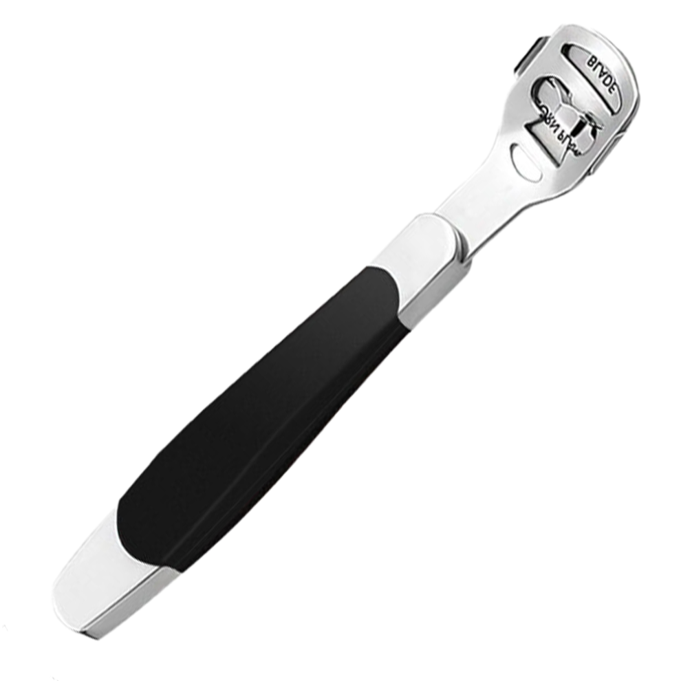 Foot Care Tools Pedicure Kit, Non-Slip Handle Callus Shaver with Stainless Steel Blade Removable Head Foot File Dead Skin Remover for Feet Hands, Erg