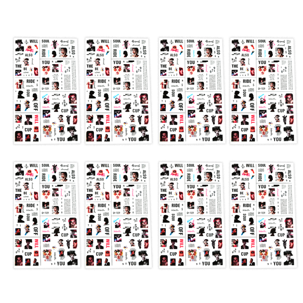 Innovative Nail Art Stickers, 5D Embossed Designs for Eye-Catching Manicures, Safe and Non-Toxic Materials Guarantee User Comfort For Nightclubs