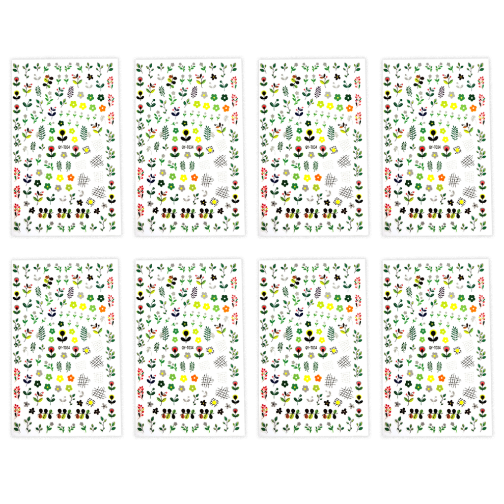 Innovative Nail Art Stickers, 5D Embossed Designs for Eye-Catching Manicures, Safe and Non-Toxic Materials Guarantee User Comfort For Nightclubs
