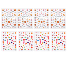Nagelsticker in vielfältigen Sommerfarben, einfach anzubringen, selbstklebend, sicheres Material, vielseitig einsetzbar, farbecht, kreative