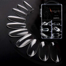 Un style durable et tendance : extensions d’ongles transparentes 3XL longue tenue, lot de 100, pour une élégance au quotidien. Écologiques,