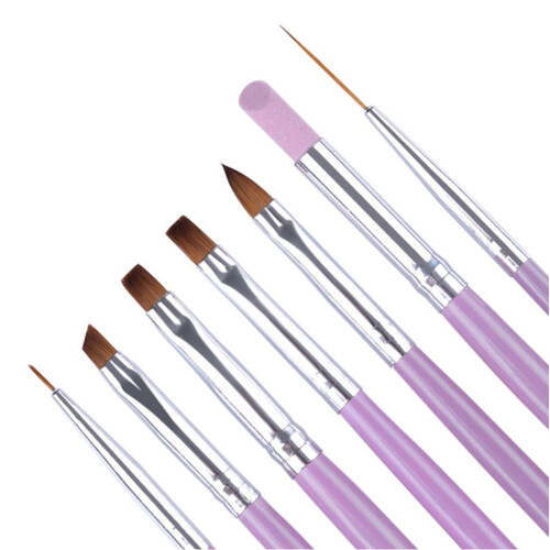 Εργαλεία νυχιών UV Gel, Ζωντανό χρώμα 7PCS Εργαλεία κουκκίδων από ανοξείδωτο ατσάλι,