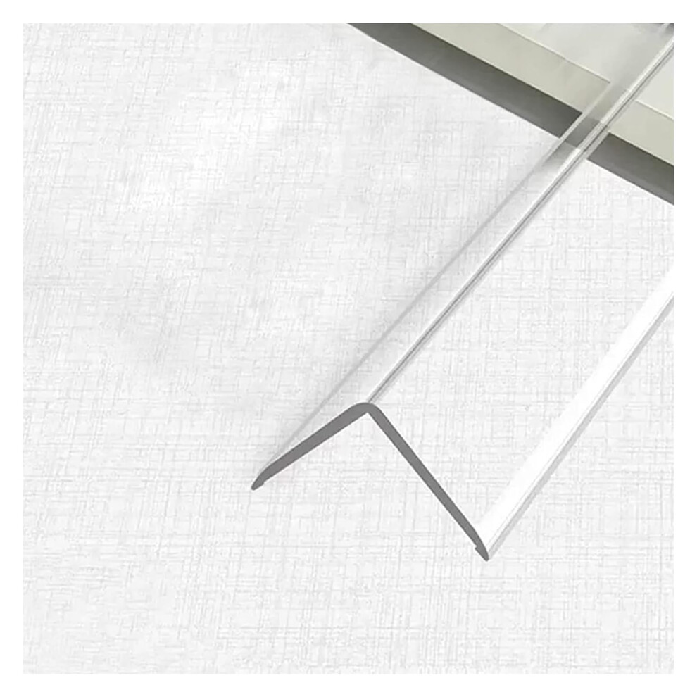 Selfadhesive corner profile, transparent edge guard strip, Lshaped wall corner protector, length 1.5m/59.1inch.