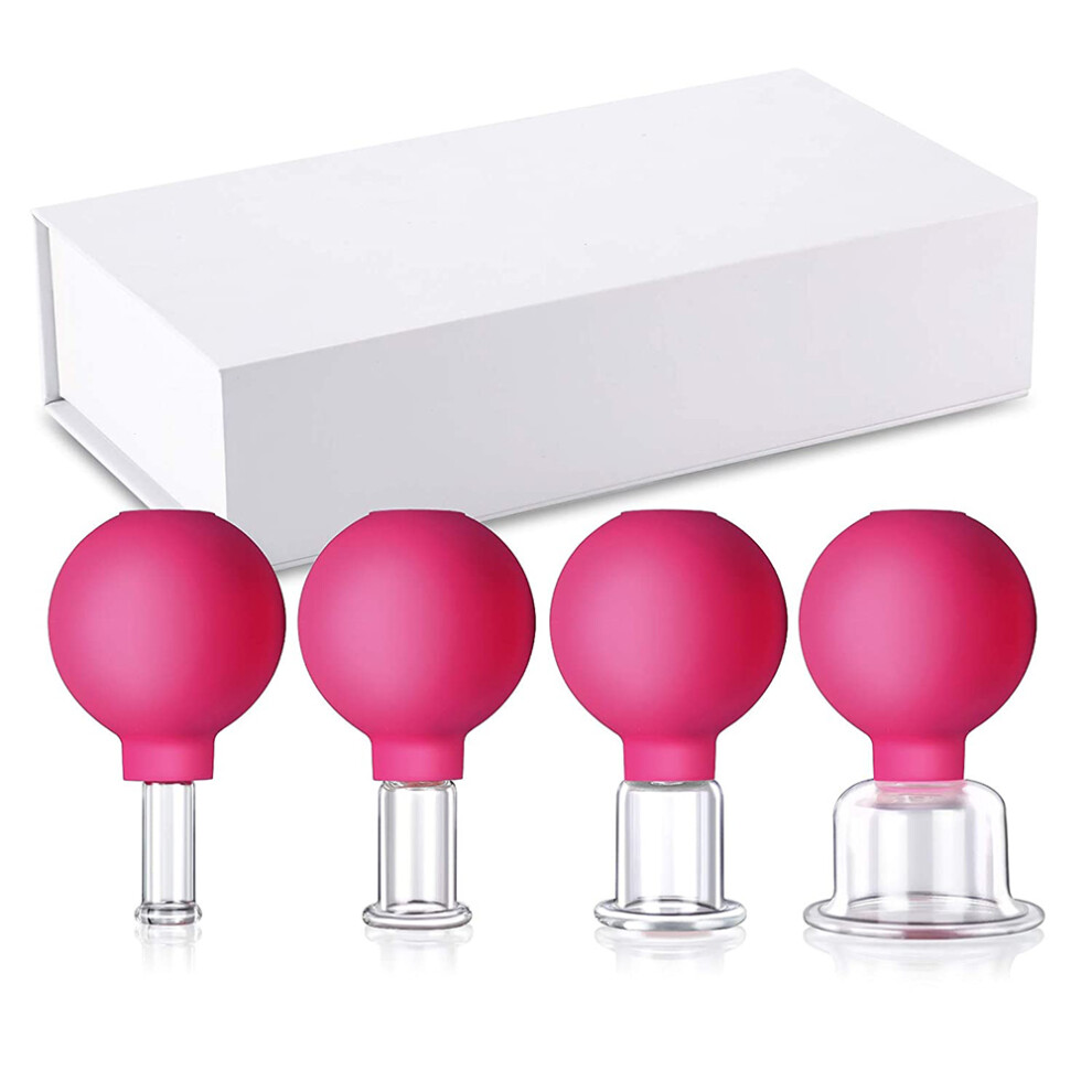 Transform Your Daily Routine With Our Silicone Vacuum Suction Glass Facial Cupping Set, Ideal For Anti-Cellulite Lymphatic Therapy And A Boost In