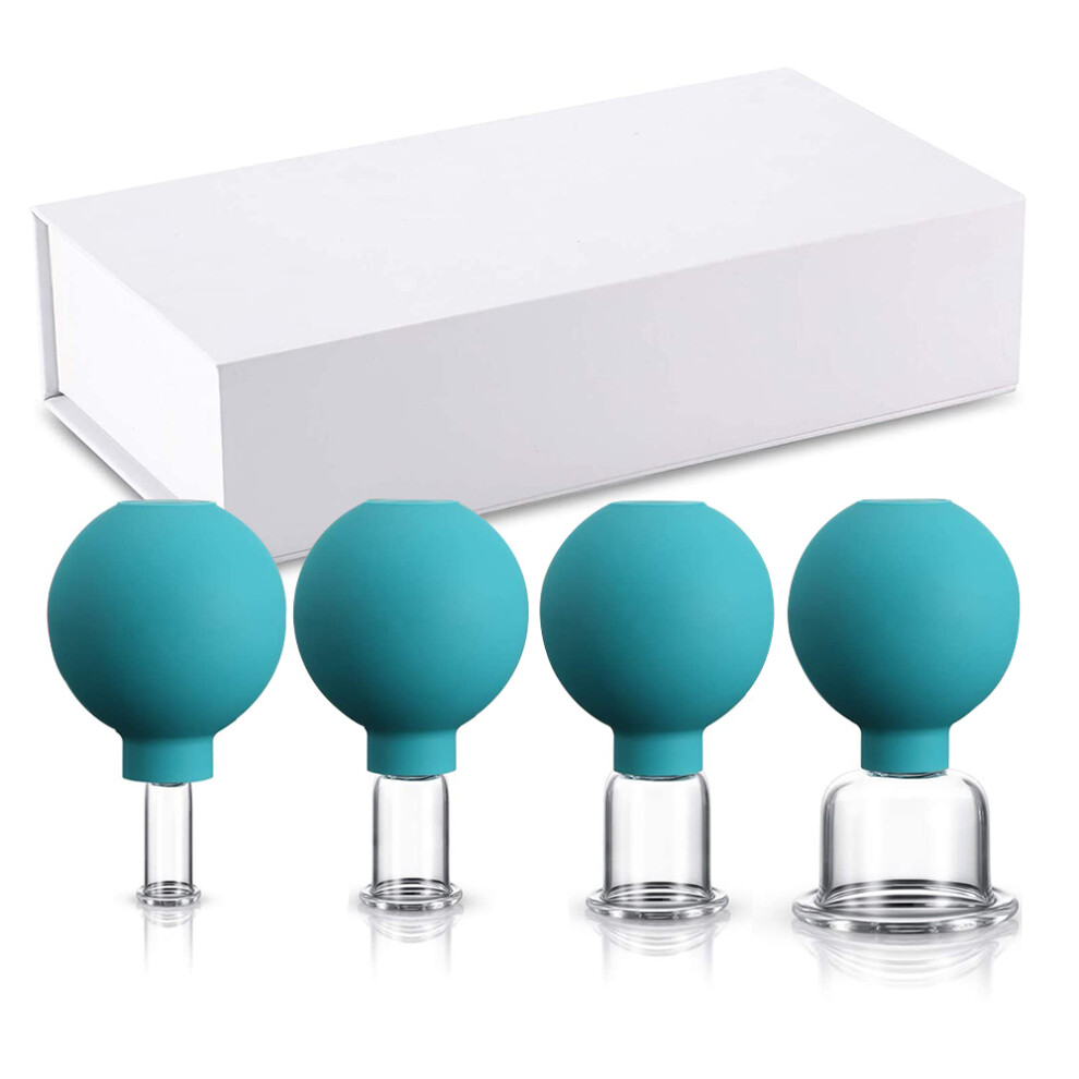 Elevate Your Beauty Regimen With Our Silicone Vacuum Suction Glass Facial Cupping Set, Experience Anti-Cellulite Therapy And Optimal Results For Your