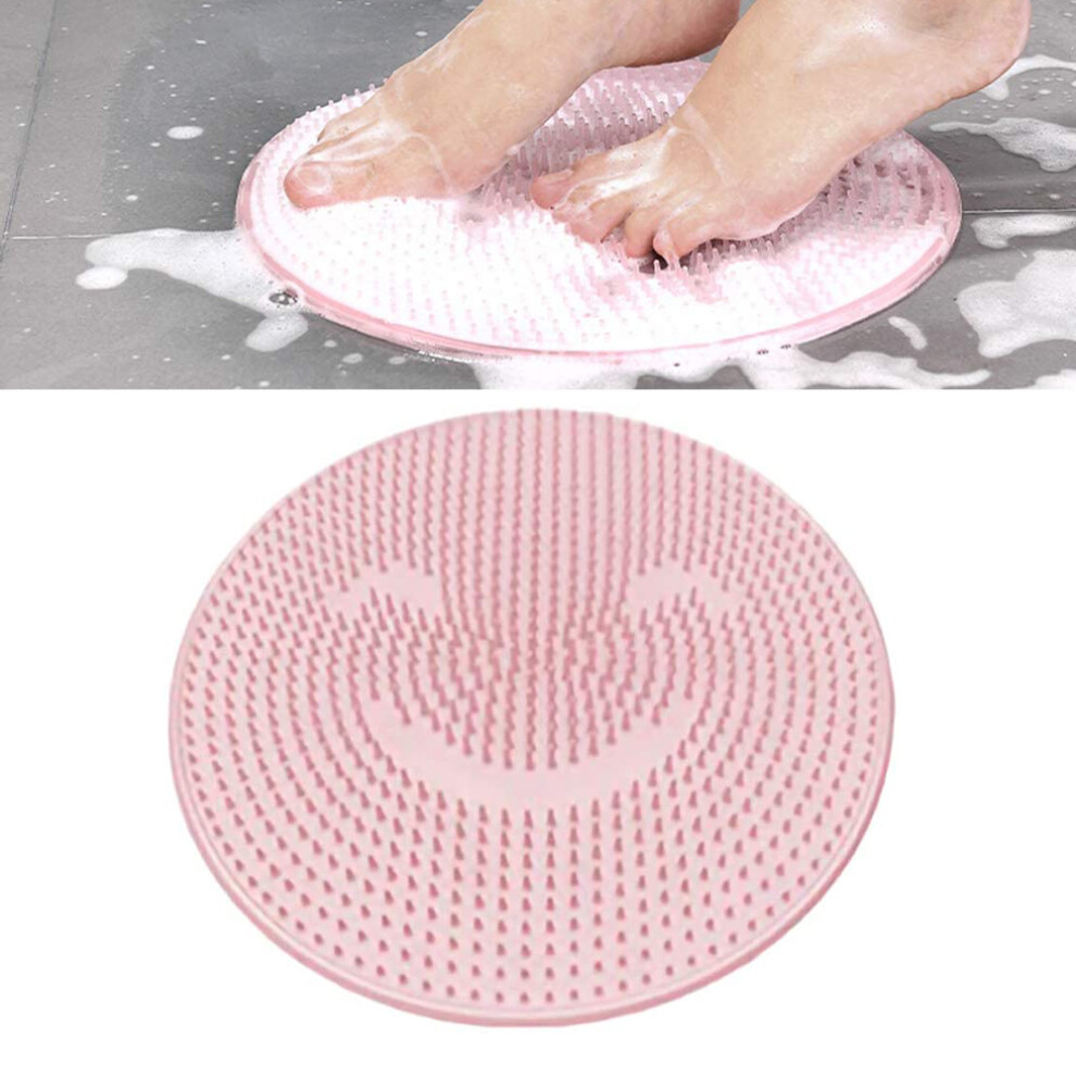 Revitalizing Foot Scrubber: Shower Foot Scrubber Mat With Flexible Bristles, Non-Slip Suction Cups Provide Security, Promotes Healthy Circulation