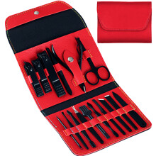 Kit per pedicure portatile, tagliaunghie in acciaio inossidabile con impugnatura antiscivolo, ideale per unghie spesse, feste di Halloween,