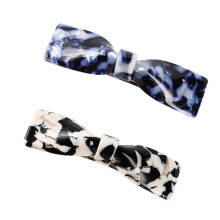 Clemă de păr cu arc, design minimalist cu fundă, durabilitate netedă, coafuri ușor de coc cu prindere antiderapantă, accesoriu de păr pentru