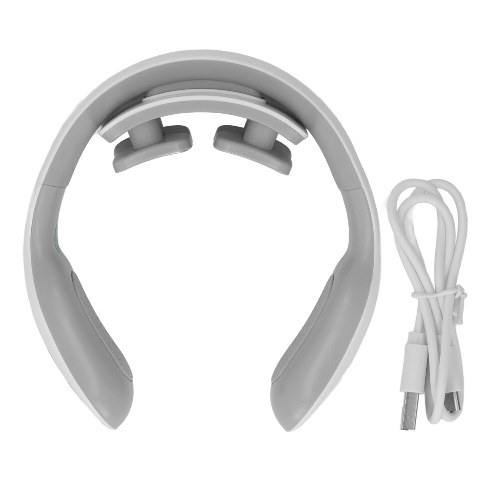 Wireless Electric Pulse Neck Massager With Heat And Cooling System Adjustable Electrodes Soothing Heat Function TENS Deep Tissue Stimulation For Neck