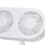 Desktop Double Fan, 135 Adjustable Handheld Fan, White, 1200mAh 6