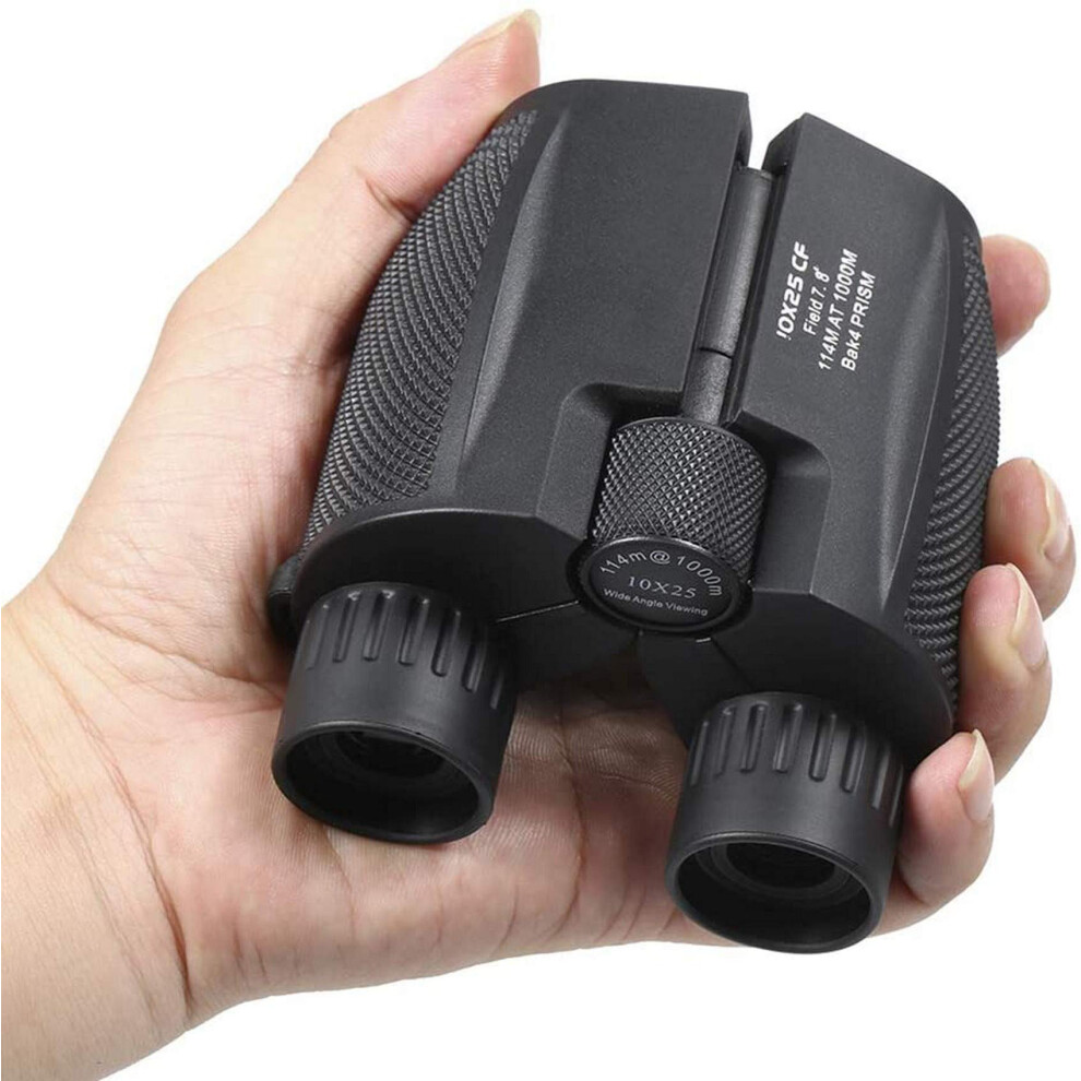 Professional 10X25 Bak4 Prism Binoculars Performance Zoom Telescope Portable Hunting Scope Pocket Monocular For Sports And Life Light 9094768839256