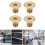 50Pcs Copper Flat Hex Socket Screws M4x6 Countersunk Head Industrial Hardware 1