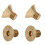 50Pcs Copper Flat Hex Socket Screws M4x6 Countersunk Head Industrial Hardware 14