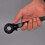 Double Sided Ratchet Wrench Sharp Tail Hex Ratchet Spanner Socket Tool 19mm x 24mm Black 2