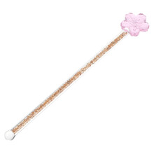 Flower Glass Stirring Rod Heat Resistant Cocktail Swizzle Stick for Drinks Home Bar and Kitchen