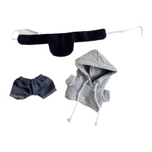 (for 15-17cm Dolls, 3Pcs) Fashion Dolls Hoodie and Pants Outfits for 15-17cm Dolls Dress up Girl Dolls 2Pcs