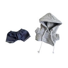 (for 15-17cm Dolls, 2Pcs) Fashion Dolls Hoodie and Pants Outfits for 15-17cm Dolls Dress up Girl Dolls 2Pcs