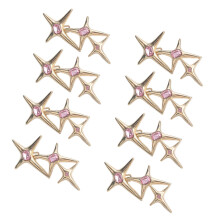 4Pairs Star Taille Extenders Broek Taille Tighteners-goud