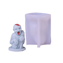 Kaarsen maken Herbruikbare kaarsen 3D Epoxy mal-gewaadzombie