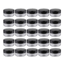 25 Pcs Glass Containers Travel Makeup Containers Makeup Lotion Round Tins Makeup Jars