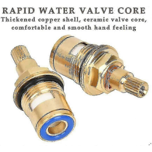 1 Pair Replacement Brass Ceramic Disc Tap Valve Insert Gland Cartridge Replacement Tap Valve Ce 1