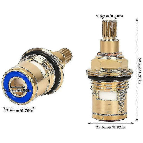 1 Pair Replacement Brass Ceramic Disc Tap Valve Insert Gland Cartridge Replacement Tap Valve Ce