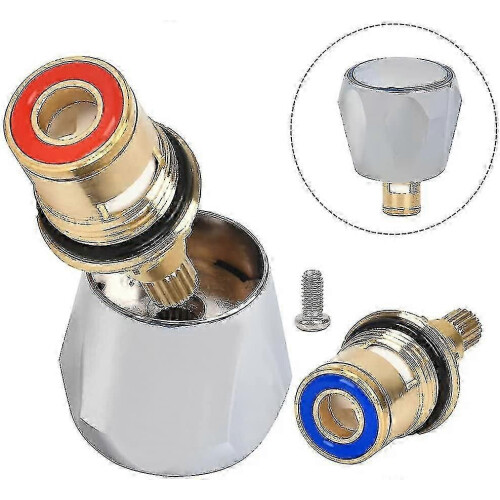 1 Pair Replacement Brass Ceramic Disc Tap Valve Insert Gland Cartridge Replacement Tap Valve Ce 2