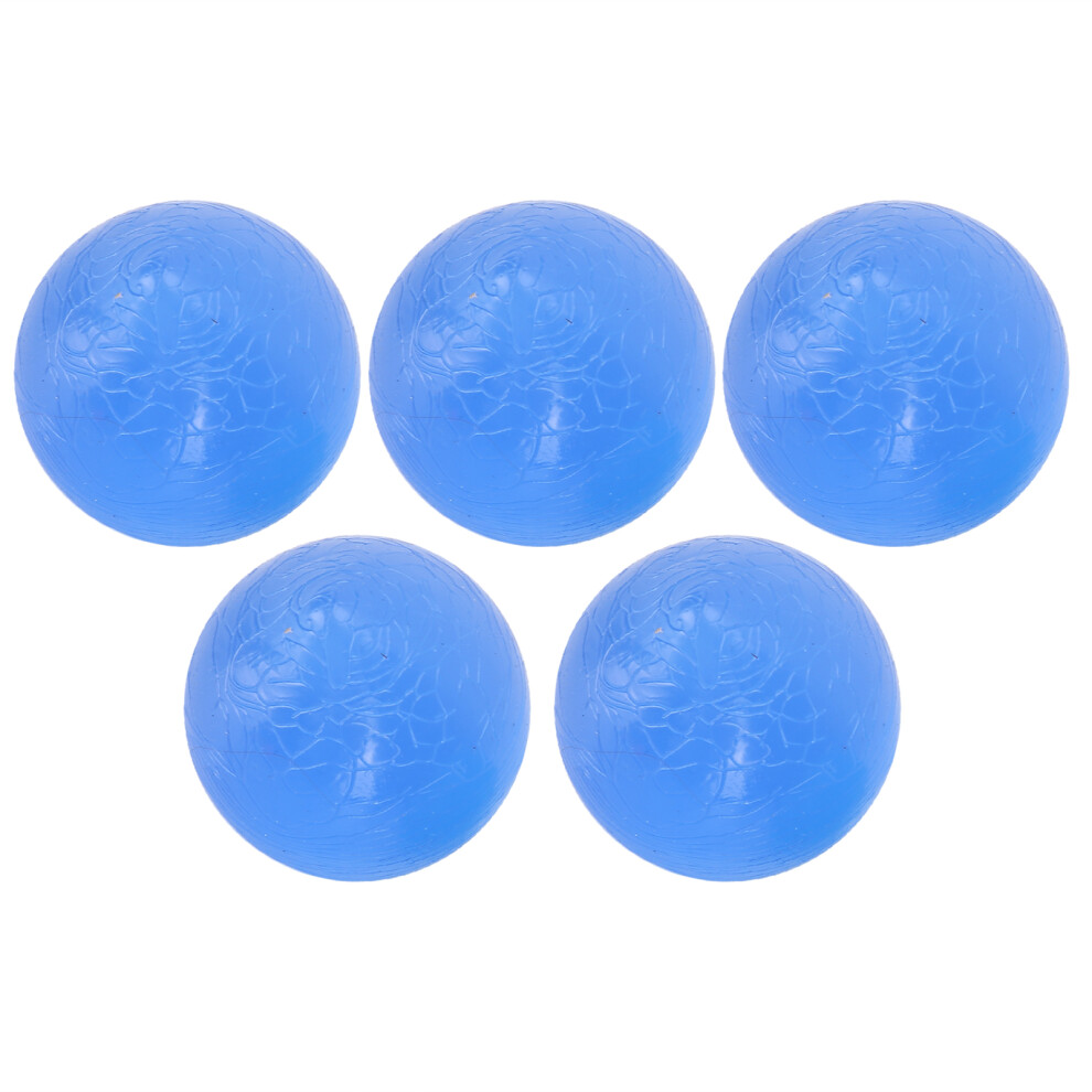 Blue 5Pcs Silicone Hand Grip Balls, Exercise & Rehab, Hardness 30