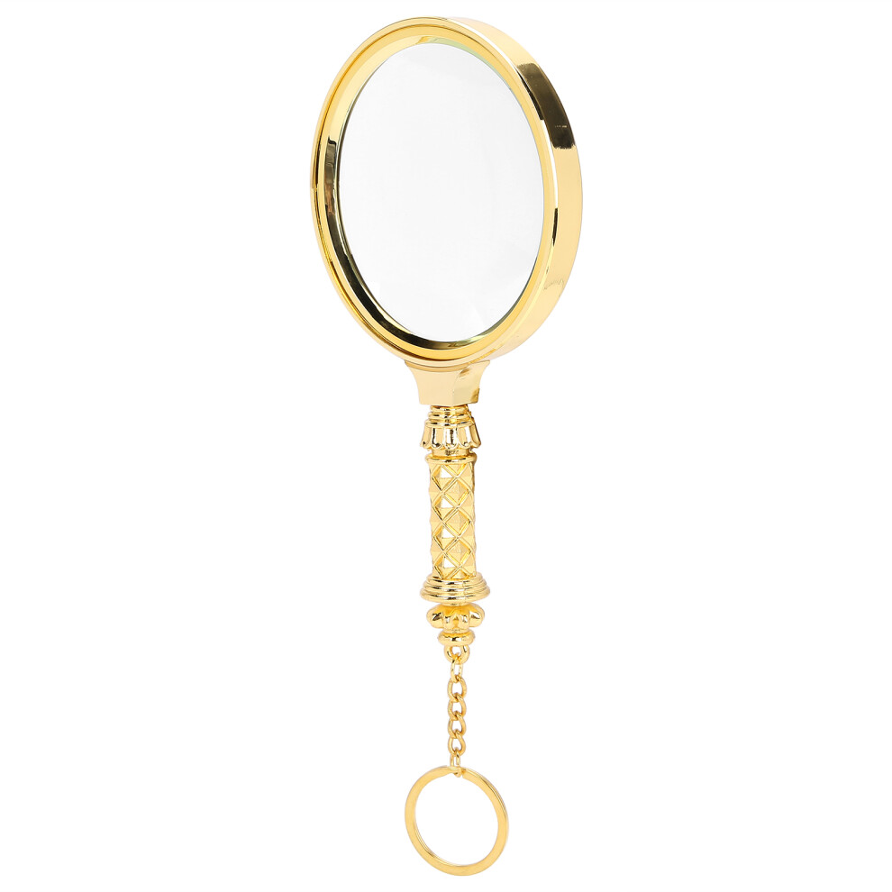 5X 90mm Handheld Magnifying Glass with Key Chain - Ideal for Reading and Collecting
