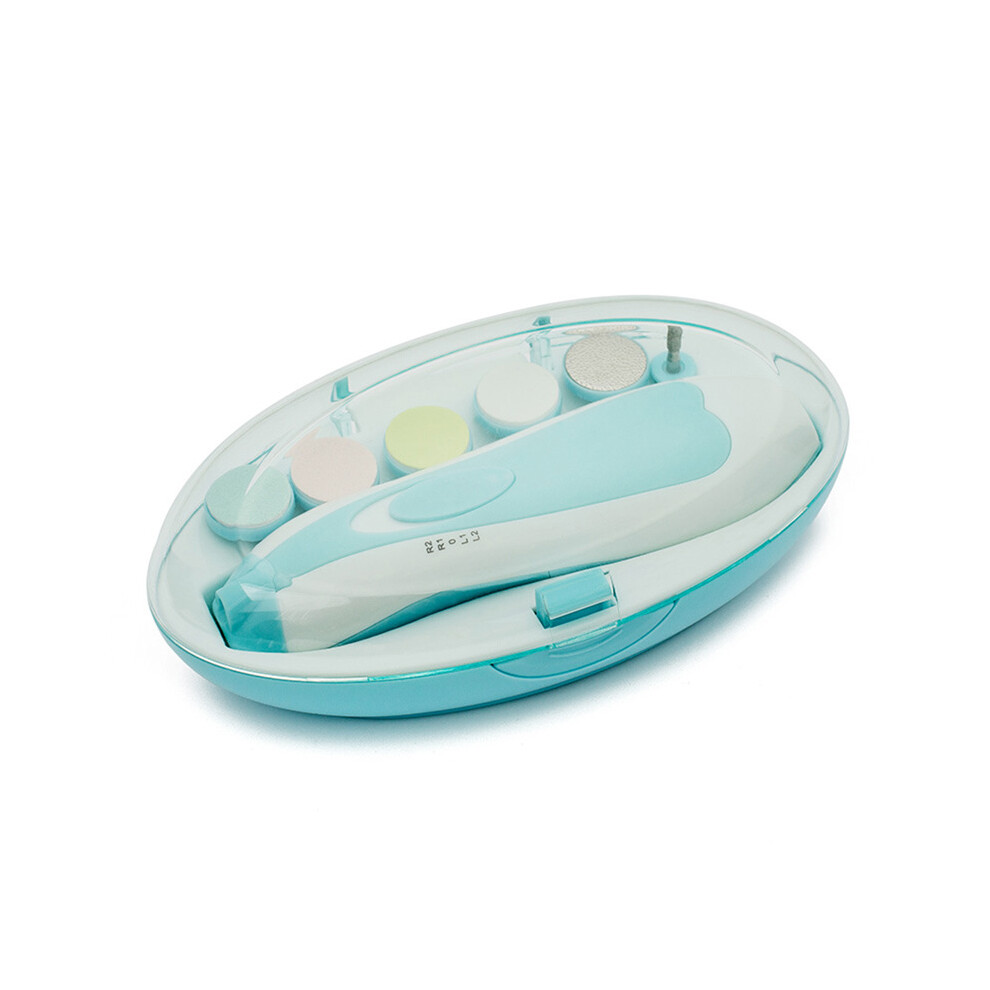 Travel Friendly Baby Nail File, Electric Baby Nail Trimmer, Safe Baby Nail Clippers, 8 in 1 Manicure Set with Adjustable Speed, Whisper Quiet Operati