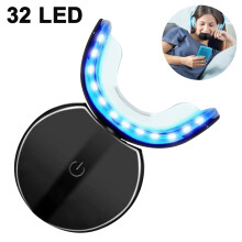 Kit profesional de îngrijire orală, ideal pentru albirea dinților acasă, complet cu dispozitiv reîncărcabil fără fir, lumini LED