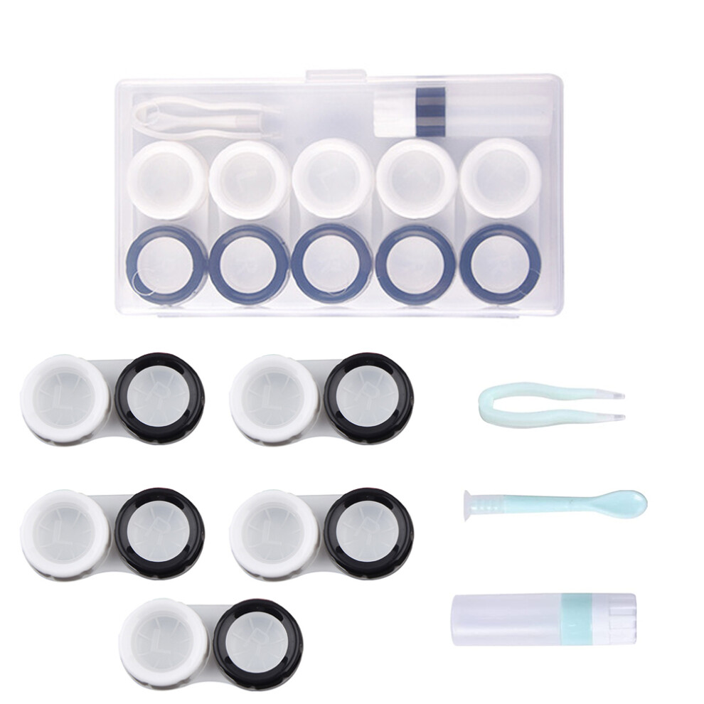 Stylish Contact Lens Box, Eco-Friendly Material for Safe, Convenient Lens Handling For Halloween Parties For Nightclubs For Daily Use