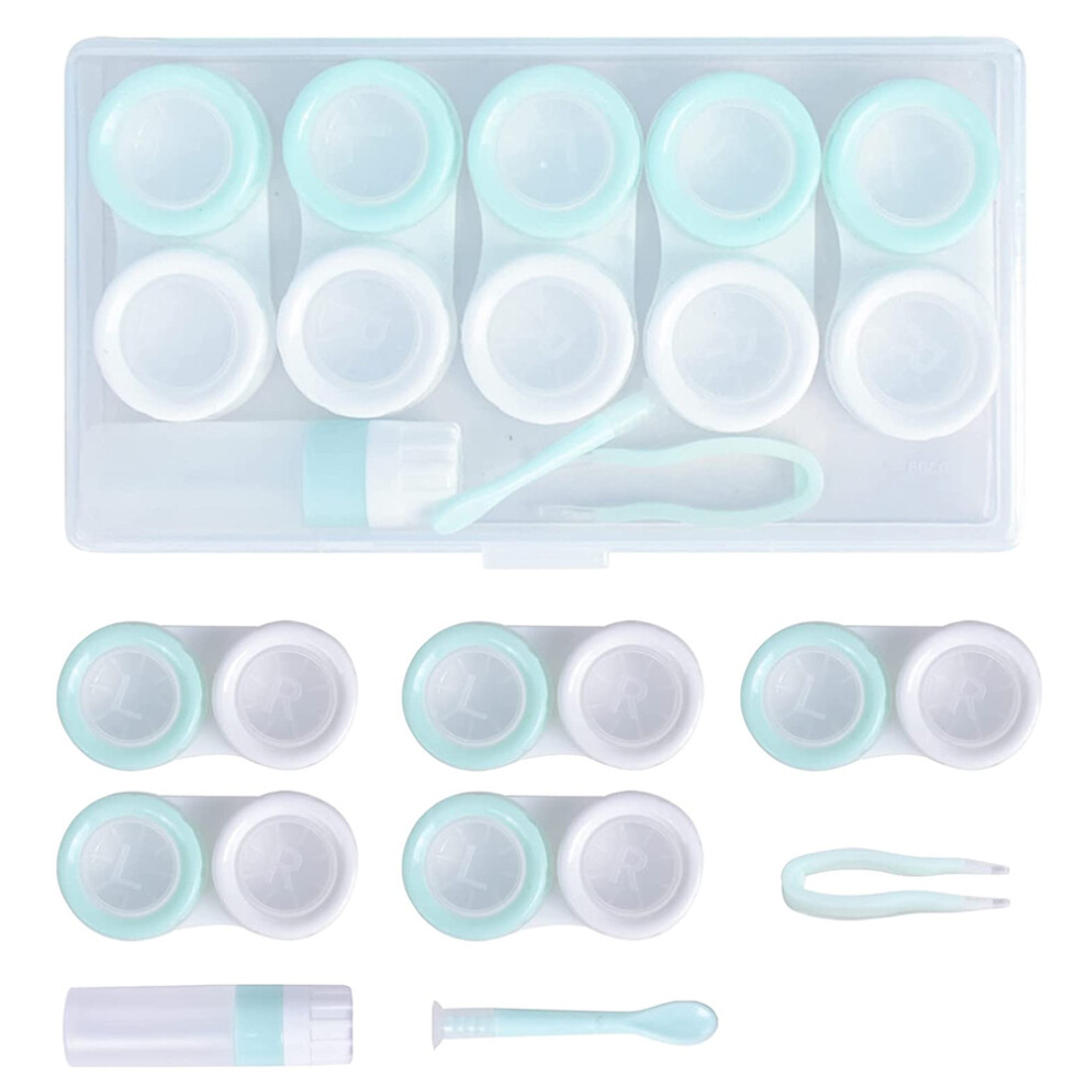Chic Mini Contact Lens Case, Leak-Resistant Design for Travel and Everyday Use For Halloween Parties For Nightclubs For Daily Use