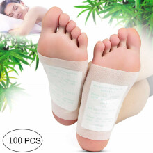 Ginger Foot Pads for Activating Cells & Relieving Fatigue, Natural Ingredients Foot Pads for Deep Cleansing & Stress Relief, Bamboo Vinegar Patches f