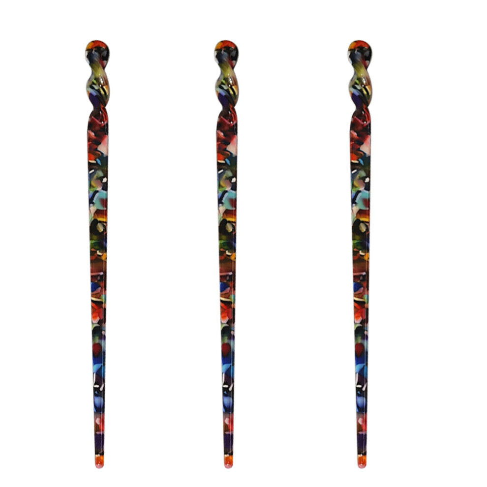 Tortoise Shell Hairpin, Chic Design Vintage Hair Chopsticks For Women Girls, Acetate Hair Sticks With Simple Stylish Style, Universal Occasions Inclu