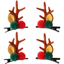 Encantador pasador para el cabello navideño, regalos novedosos, orejas de astas de reno con un diseño exquisito para ocasiones especiales, ligero y